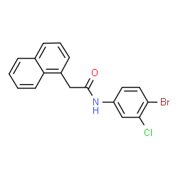 N-(4-Bromo-3-chlorophenyl)-2-(1-naphthyl)acetamide picture