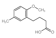 4-(2-methoxy-5-methyl-phenyl)butanoic acid结构式