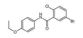 5-bromo-2-chloro-N-(4-ethoxyphenyl)benzamide结构式