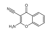 2-amino-4-oxochromene-3-carbonitrile结构式