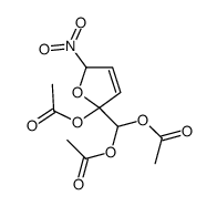2,5-Dihydro-2-hydroxy-5-nitro-2-furanmethanediol Triacetate结构式