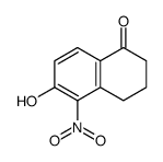 6-hydroxy-5-nitro-3,4-dihydro-2H-naphthalen-1-one Structure