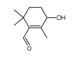 3-hydroxy-2,6,6-trimethylcyclohex-1-enecarbaldehyde结构式