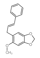 1,3-Benzodioxole,5-methoxy-6-(3-phenyl-2-propen-1-yl)- Structure