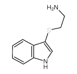 2-(1H-吲哚-3-磺酰基)-乙胺结构式