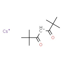 2,2,6,6-四甲基-3,5-正庚烷二酸铯结构式
