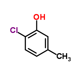 2-氯-5-甲基苯酚结构式