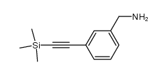 (3-((trimethylsilyl)ethynyl)phenyl)methanamine Structure