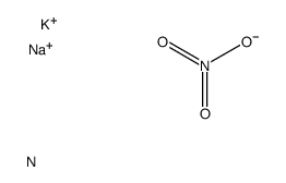 Potassium sodium nitrate Structure