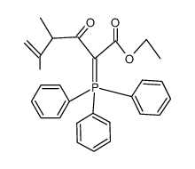4,5-Dimethyl-3-oxo-2-(triphenyl-λ5-phosphanylidene)-hex-5-enoic acid ethyl ester结构式