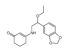 3-[[2-(1,3-benzodioxol-5-yl)-2-ethoxyethyl]amino]cyclohex-2-en-1-one结构式