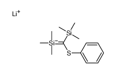 lithium,trimethyl-[phenylsulfanyl(trimethylsilyl)methyl]silane Structure