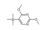 (2,4-dimethoxypyrimidin-5-yl)-trimethylsilane结构式