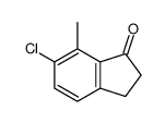 6-氯-7-甲基-2,3-二氢-1H-茚-1-酮结构式