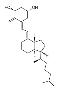 (1R,3R,Z)-5-((E)-2-((1R,7aR)-7a-甲基-1-((R)-6-甲基庚-2-基)六氢-1H-茚-4-(2H)-亚基)亚乙基)-4-亚甲基环己烷-1,3-二醇结构式