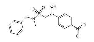 2-hydroxy-2-(4-nitrophenyl)ethanesulfonic acid benzylmethylamide Structure