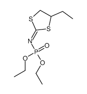 N-(4-Ethyl-1,3-dithiolan-2-ylidene)phosporamidic acid O,O-diethyl ester结构式