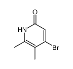 2(1H)-Pyridinone,4-bromo-5,6-dimethyl- Structure
