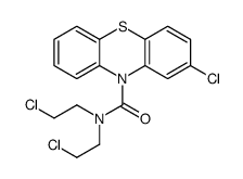 2-chloro-N,N-bis(2-chloroethyl)phenothiazine-10-carboxamide Structure