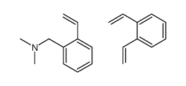 二乙烯基苯-苯基乙烯基-N,N-二甲基苯基甲胺的共聚物结构式