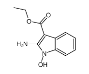 2-氨基-1-羟基-1H-吲哚-3-羧酸乙酯结构式