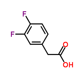 3,4-Difluoro phenyl acetic acid structure