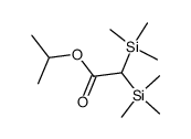 2,2-Bis(trimethylsilyl)ethansaeure-isopropylester结构式