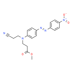 4-(4-NITROPHENYLAZO)-N-(2-CYANOETHYL)-N-(2-ACETOXYETHYL)ANILINE Structure