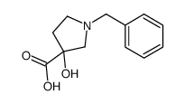 1-苄基-3-羟基-3-吡咯烷羧酸结构式