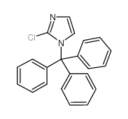2-氯-1-三苯甲基-1H-咪唑结构式