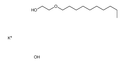 Poly(oxy-1,2-ethandiyl), alpha-decyl-omega-hydroxy-, phosphat, Kaliumsalz Structure