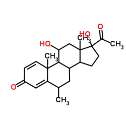 11β,17α-Dihydroxy-6α-methylpregna-1,4-diene-3,20-dione picture