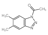Ethanone,1-(5,6-dimethyl-1H-benzotriazol-1-yl)- Structure