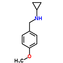 N-(4-甲氧基苄基)环丙胺结构式