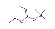 (1E)-1-ethoxy-1-(trimethylsiloxy)propene结构式