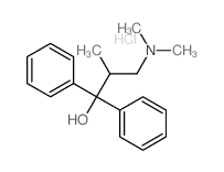 Benzenemethanol, a-[2-(dimethylamino)-1-methylethyl]-a-phenyl-, hydrochloride (9CI) Structure