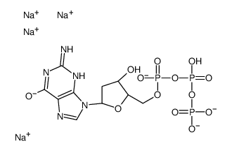 2'-deoxyguanosine 5'-(tetrasodium triphosphate) Structure