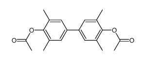 4,4'-Diacetoxy-3,5,3',5'-tetramethyl-biphenyl结构式