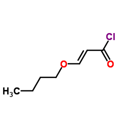 (2E)-3-Butoxyacryloyl chloride结构式