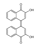 (Z)-3,3'-dihydroxy-4H,4'H-[1,1'-binaphthalenylidene]-4,4'-dione Structure