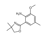 4,4-dimethyl-2-(2-amino-3-methoxy-5-methylphenyl)-oxazoline结构式