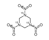(15N)-1,3,5-trinitro-1,3,5-triazacyclohexane Structure