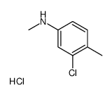 3-氯-N,4-二甲基苯胺盐酸盐结构式