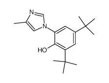 2,4-di-tert-butyl-6-(4-methyl-1H-imidazol-1-yl)phenol Structure