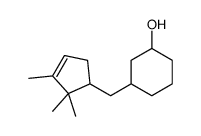 3-[(2,2,3-trimethylcyclopent-3-en-1-yl)methyl]cyclohexan-1-ol结构式