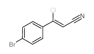 3-(4-溴苯基)-3-氯丙烯腈结构式