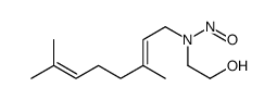 (E)-2-((3,7-Dimethyl-2,6-octadienyl)nitrosoamino)ethanol structure