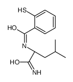 N-[(2S)-1-amino-4-methyl-1-oxopentan-2-yl]-2-sulfanylbenzamide结构式