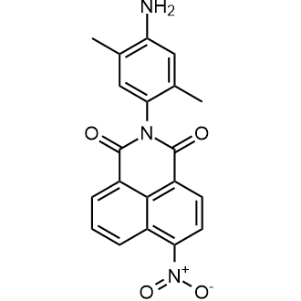 2-(4-氨基-2,5-二甲基苯基)-6-硝基-1H-苯并[de]异喹啉-1,3(2H)-二酮结构式