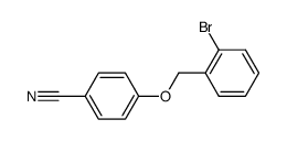 1-bromo-2-[(4-cyanophenoxy)methyl]benzene结构式